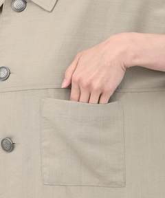 チチカカ |イカットプリントドッキングシャツワンピース