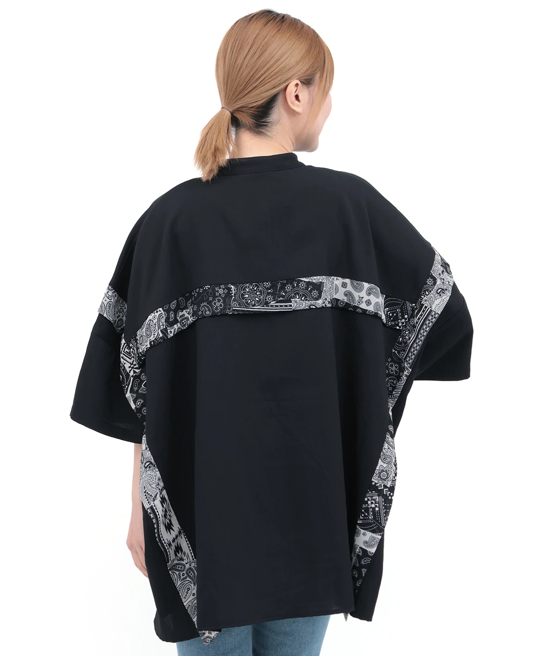 柄ライン切替シャツ / シャツ・ブラウス | エスニックファッション