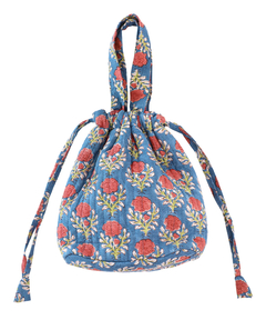 チチカカ |ブロックプリント保冷巾着バッグ【WEB限定】