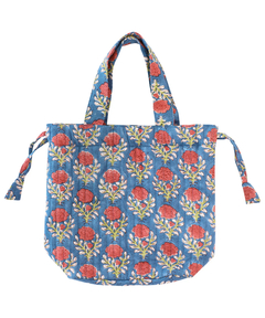 チチカカ |ブロックプリント保冷巾着バッグ【WEB限定】