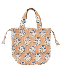 チチカカ |ブロックプリント保冷巾着バッグ【WEB限定】