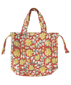 チチカカ |ブロックプリント保冷巾着バッグ【WEB限定】