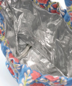 チチカカ |ブロックプリント保冷巾着バッグ【WEB限定】