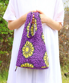 チチカカ |アフリカンプリント三つ折りエコバッグ【WEB限定】