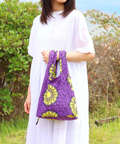 チチカカ |アフリカンプリント三つ折りエコバッグ【WEB限定】