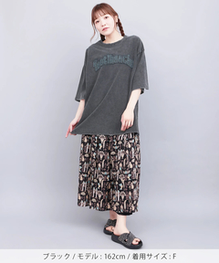 チチカカ |ロゴパッチスノーウォッシュビッグTシャツ