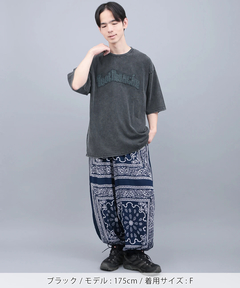 チチカカ |ロゴパッチスノーウォッシュビッグTシャツ