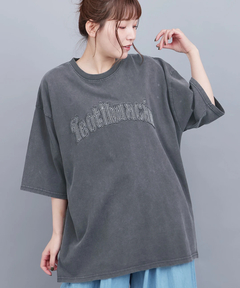 チチカカ |ロゴパッチスノーウォッシュビッグTシャツ