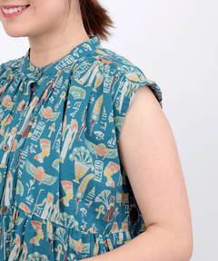 チチカカ |コットンボイルエジプト総柄ワンピース