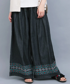 チチカカ |ネイティブシルバー刺繍パンツ