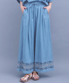 チチカカ |ネイティブシルバー刺繍パンツ