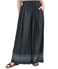 チチカカ |ネイティブシルバー刺繍パンツ