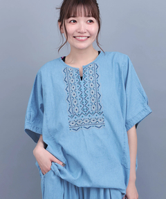 チチカカ |ネイティブシルバー刺繍プルオーバー