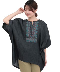 チチカカ |ネイティブシルバー刺繍プルオーバー