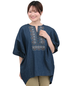 チチカカ |ネイティブシルバー刺繍プルオーバー