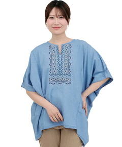 チチカカ |ネイティブシルバー刺繍プルオーバー
