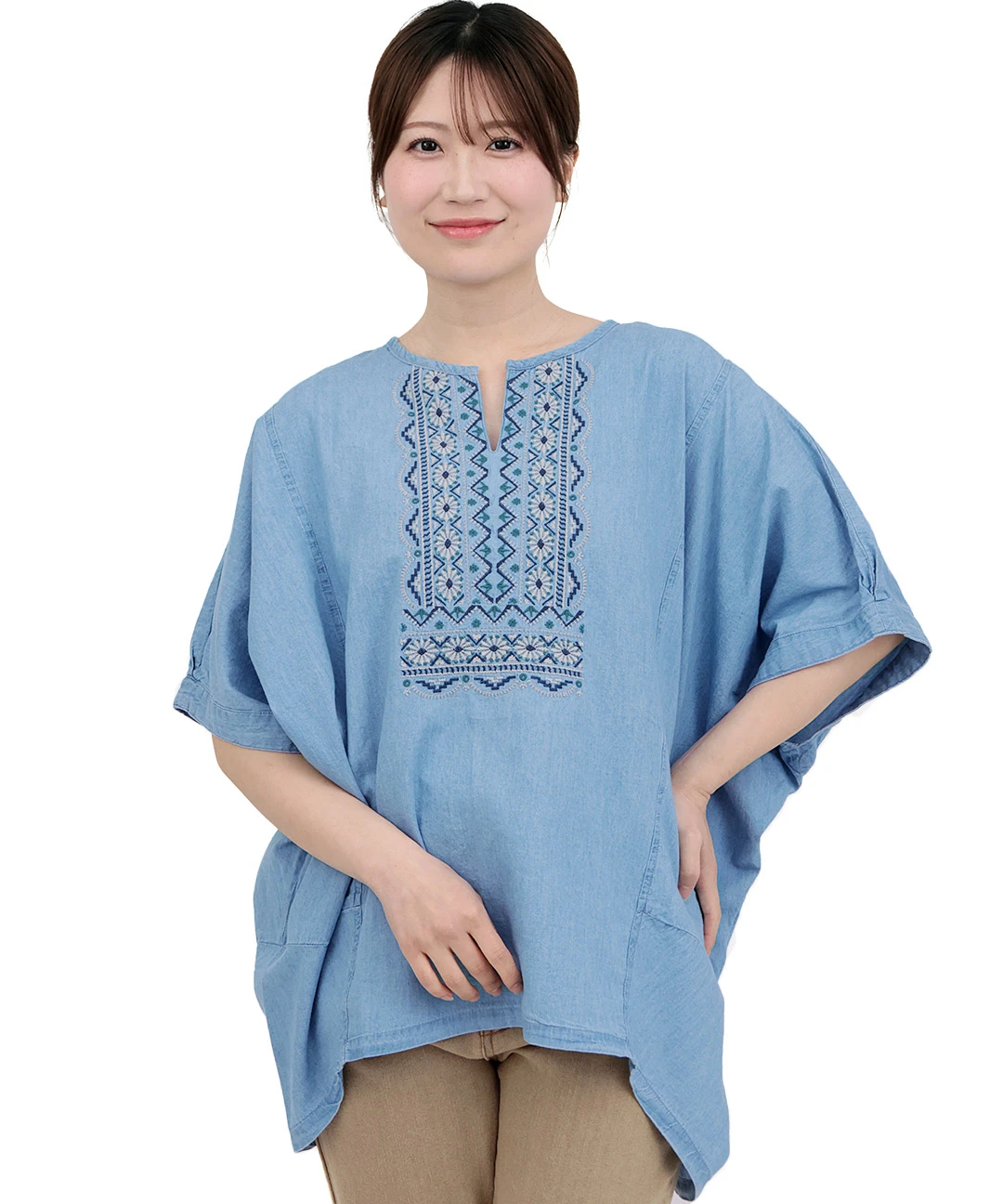 ネイティブシルバー刺繍プルオーバー / シャツ・ブラウス | エスニック