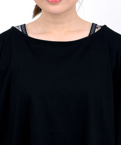 チチカカ |柄切替スクエアポンチョ