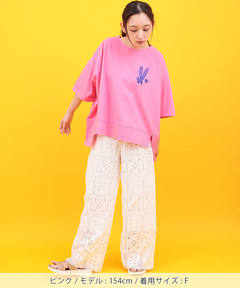 チチカカ |Orale! アレブリヘ刺繍ワイドTシャツ