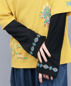 あ*様 BIO wear 手袋　ポーカーズあつむ着用 moz 北欧柄裏ボアニット手袋 / 手袋・アームカバー | エスニック