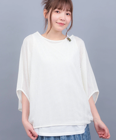 チチカカ |メッシュ×タンクセットプルオーバー