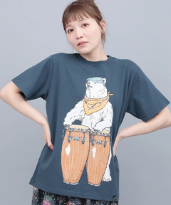 チチカカ |go slow caravan USAコットンコンガクマTシャツ