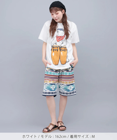 チチカカ |go slow caravan USAコットンコンガクマTシャツ