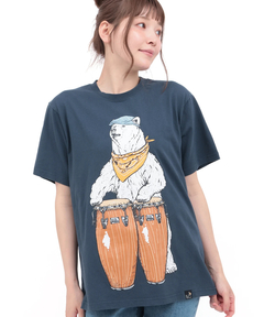 チチカカ |go slow caravan USAコットンコンガクマTシャツ
