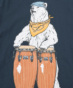 チチカカ |go slow caravan USAコットンコンガクマTシャツ