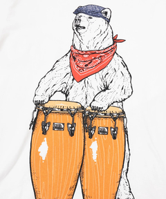 チチカカ |go slow caravan USAコットンコンガクマTシャツ