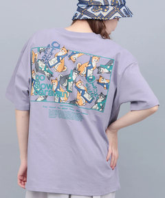 チチカカ |go slow caravan USAコットンスクエアロゴTシャツ
