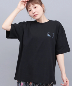 チチカカ |go slow caravan USAコットンスクエアロゴTシャツ
