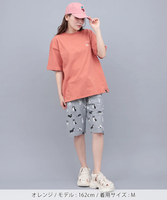 チチカカ |go slow caravan USAコットンスクエアロゴTシャツ