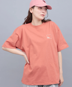 チチカカ |go slow caravan USAコットンスクエアロゴTシャツ