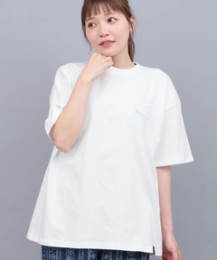 チチカカ |go slow caravan USAコットンスクエアロゴTシャツ