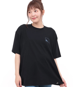 チチカカ |go slow caravan USAコットンスクエアロゴTシャツ