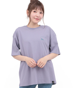 チチカカ |go slow caravan USAコットンスクエアロゴTシャツ