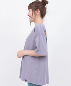 チチカカ |go slow caravan USAコットンスクエアロゴTシャツ