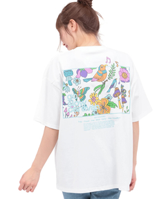 チチカカ |go slow caravan USAコットンスクエアロゴTシャツ