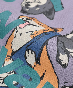 チチカカ |go slow caravan USAコットンスクエアロゴTシャツ