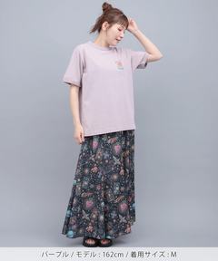 チチカカ |go slow caravan フラワーキャットリンガーTシャツ