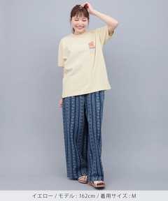 チチカカ |go slow caravan フラワーキャットリンガーTシャツ