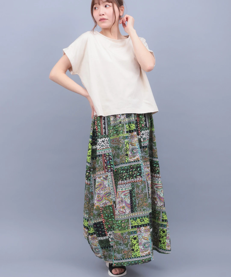 チチカカ |アソートプリントドッキングワンピース