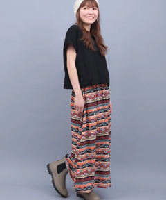 チチカカ |アソートプリントドッキングワンピース