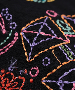 チチカカ |go slow caravan コットンリネンスクエア刺繍シャツ【WEB限定】