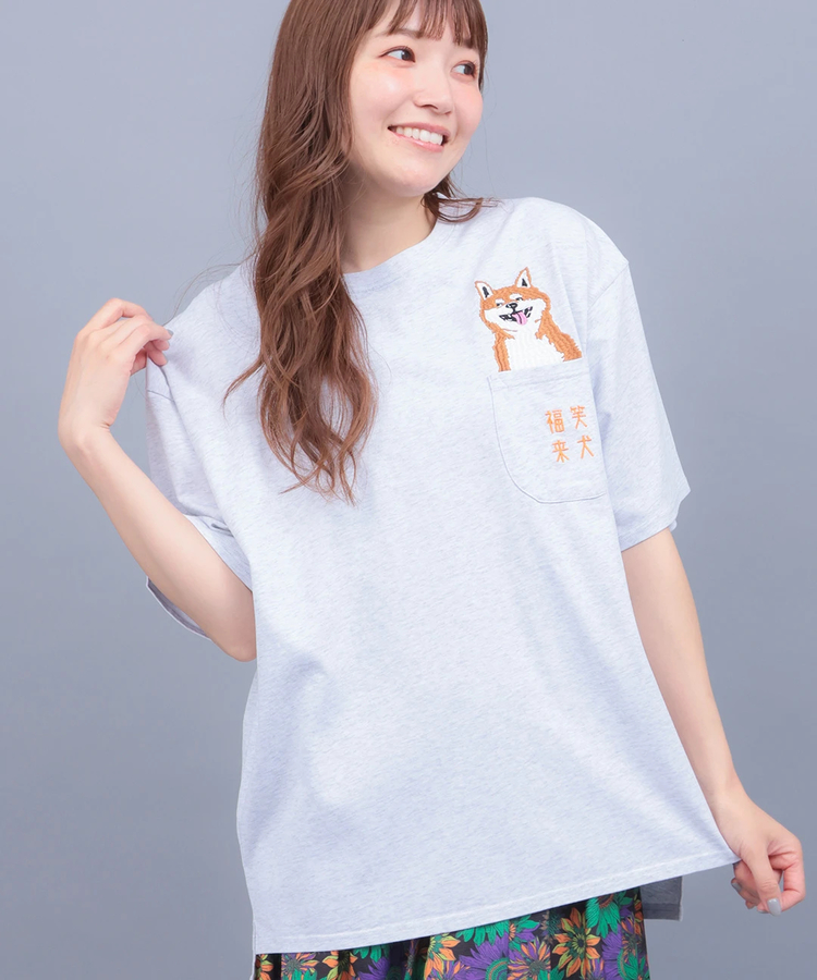 チチカカ |go slow caravan 色々ポケット刺繍ゆったりTシャツ【WEB限定】