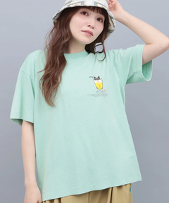 チチカカ |go slow caravan 猫と麦酒 麦酒風呂Tシャツ【WEB限定】