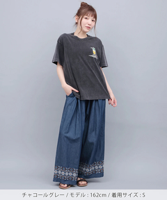 チチカカ |go slow caravan 猫と麦酒 麦酒風呂Tシャツ【WEB限定】