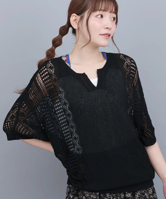 チチカカ |透かし編みニットプルオーバー