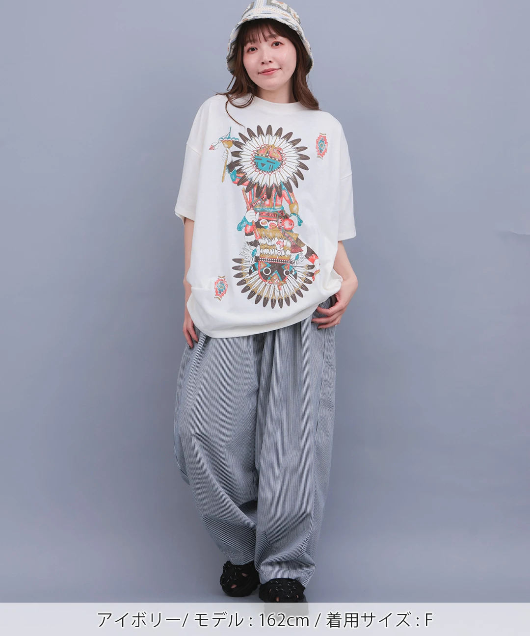 エスニック カブトピン10　チチカカなどとあわせて☆ カッチーナプリントTシャツ / Tシャツ・カットソー | エスニック